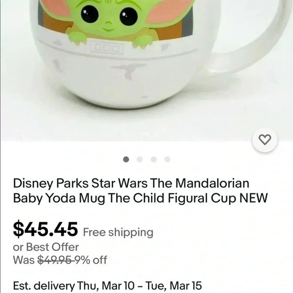 Star Wars The Mandalorian The Child Grogu 3D Mug - Picture 7 of 7